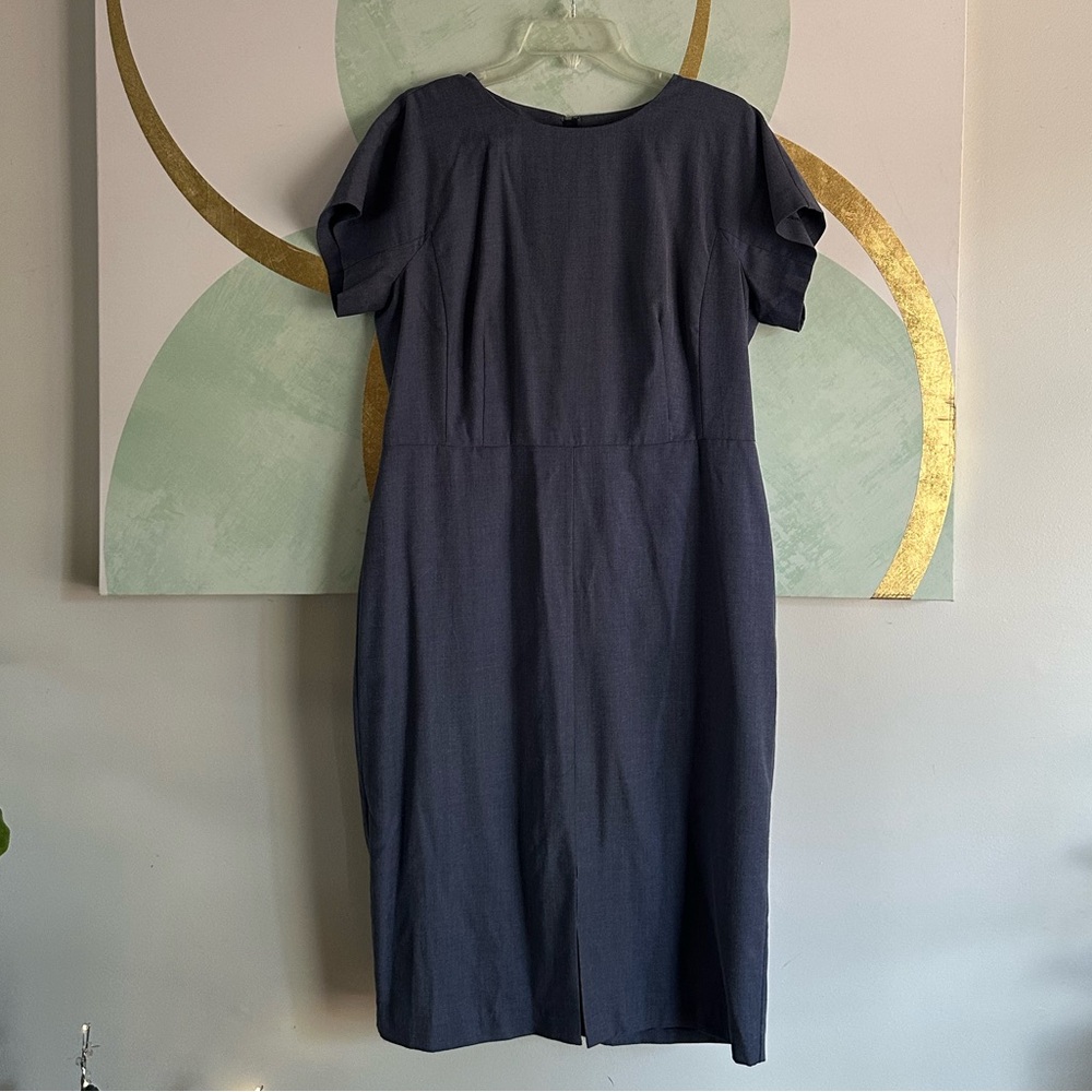 Ann Taylor Heathered Blue Dress